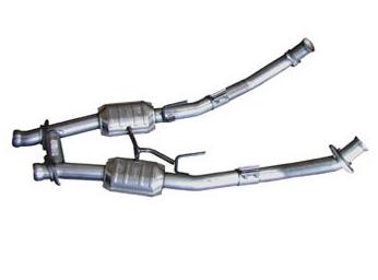 1986-1993 MUSTANG 5.0 BBK CATTED H-PIPE FOR SHORTY HEADERS - 2.5"